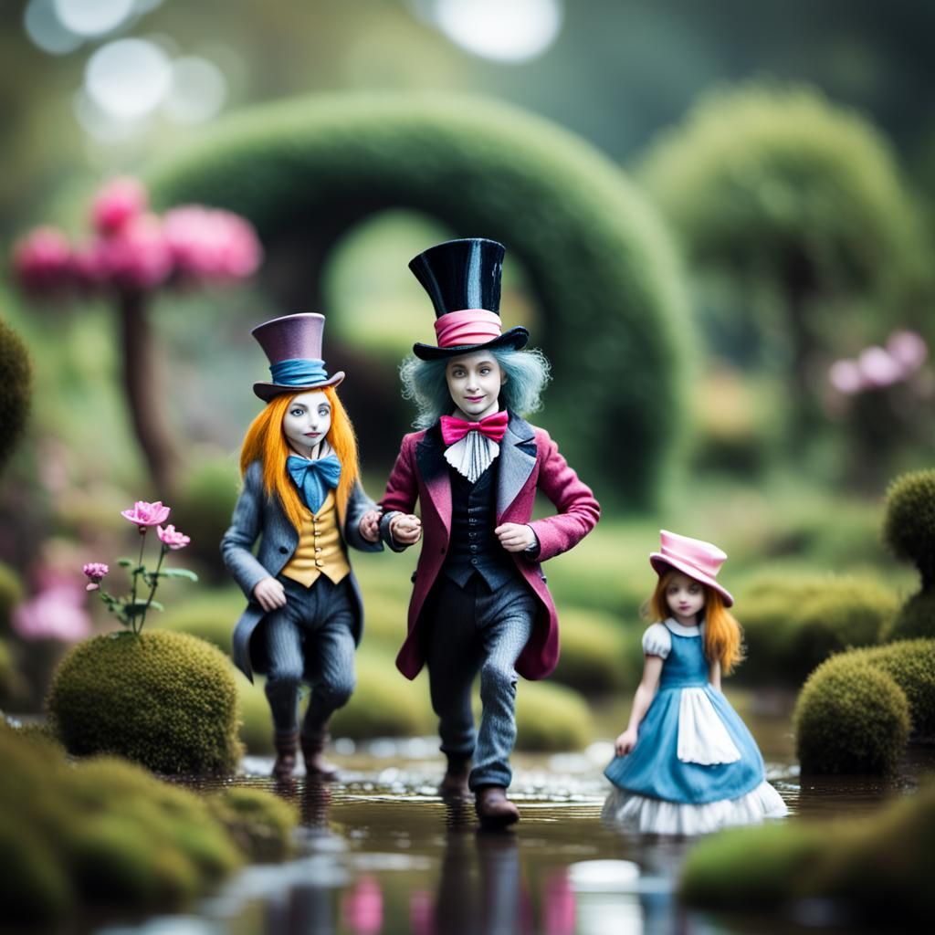 Alice in Wonderland: A Blurred Encounter