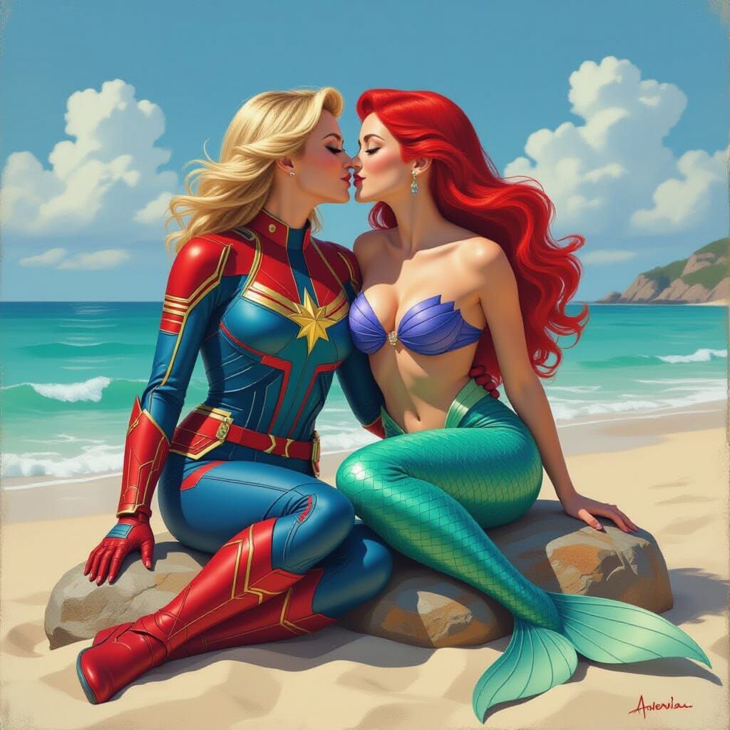 Captain Marvel and Ariel: A Renaissance Romance