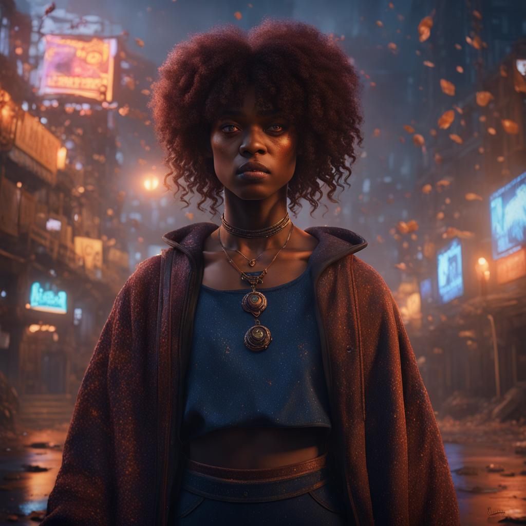 Naomi as Rue: Detailed Matte Painting