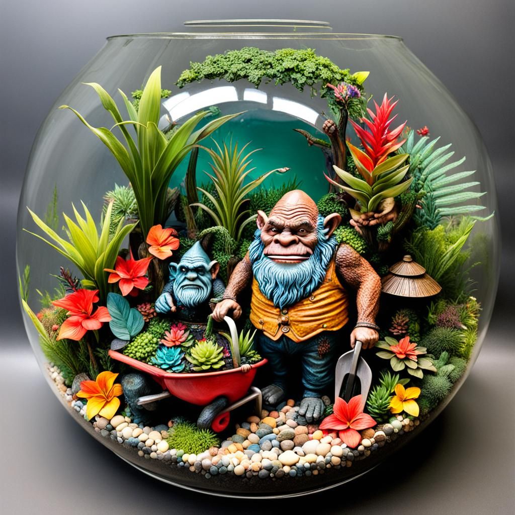 Gardener Troll Terrarium