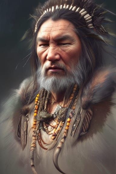 Palaeolithic face