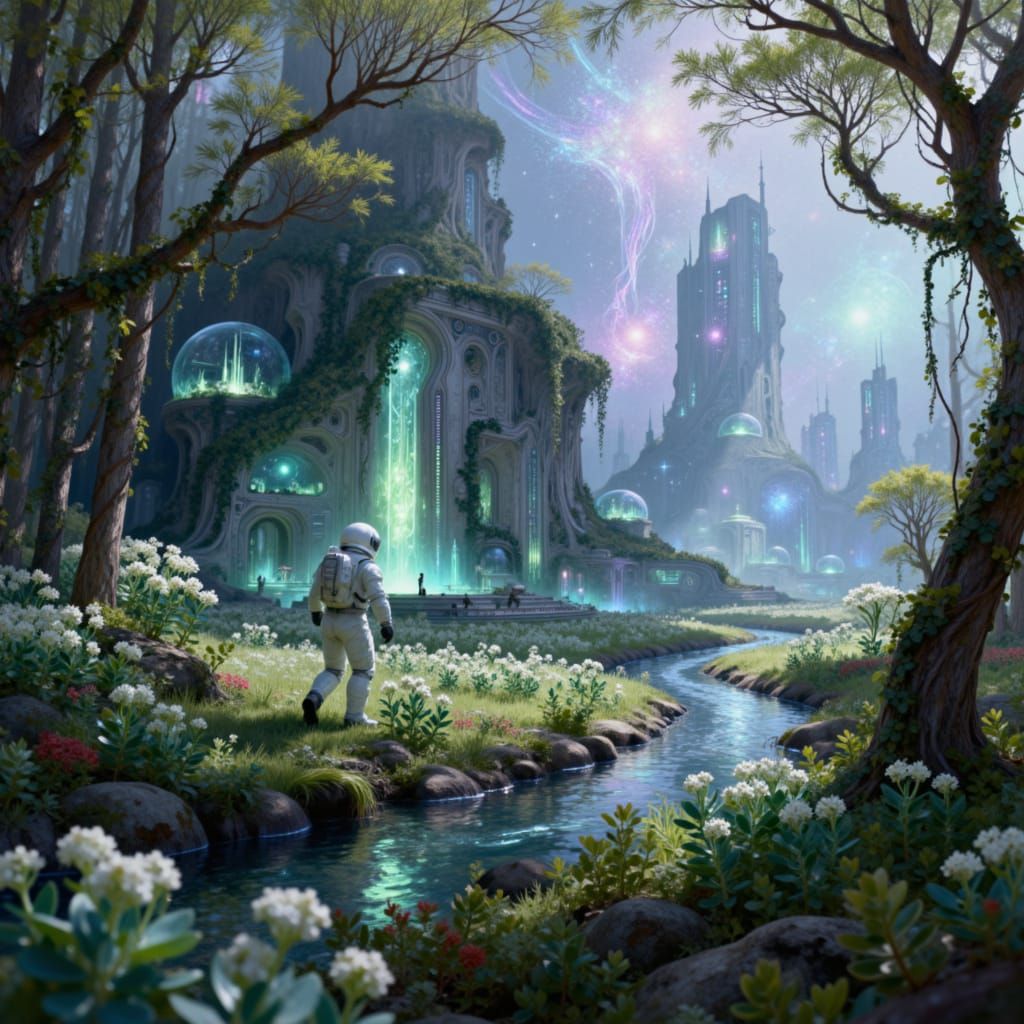 Astronaut Finds Ancient Temple on Alien Jungle Planet