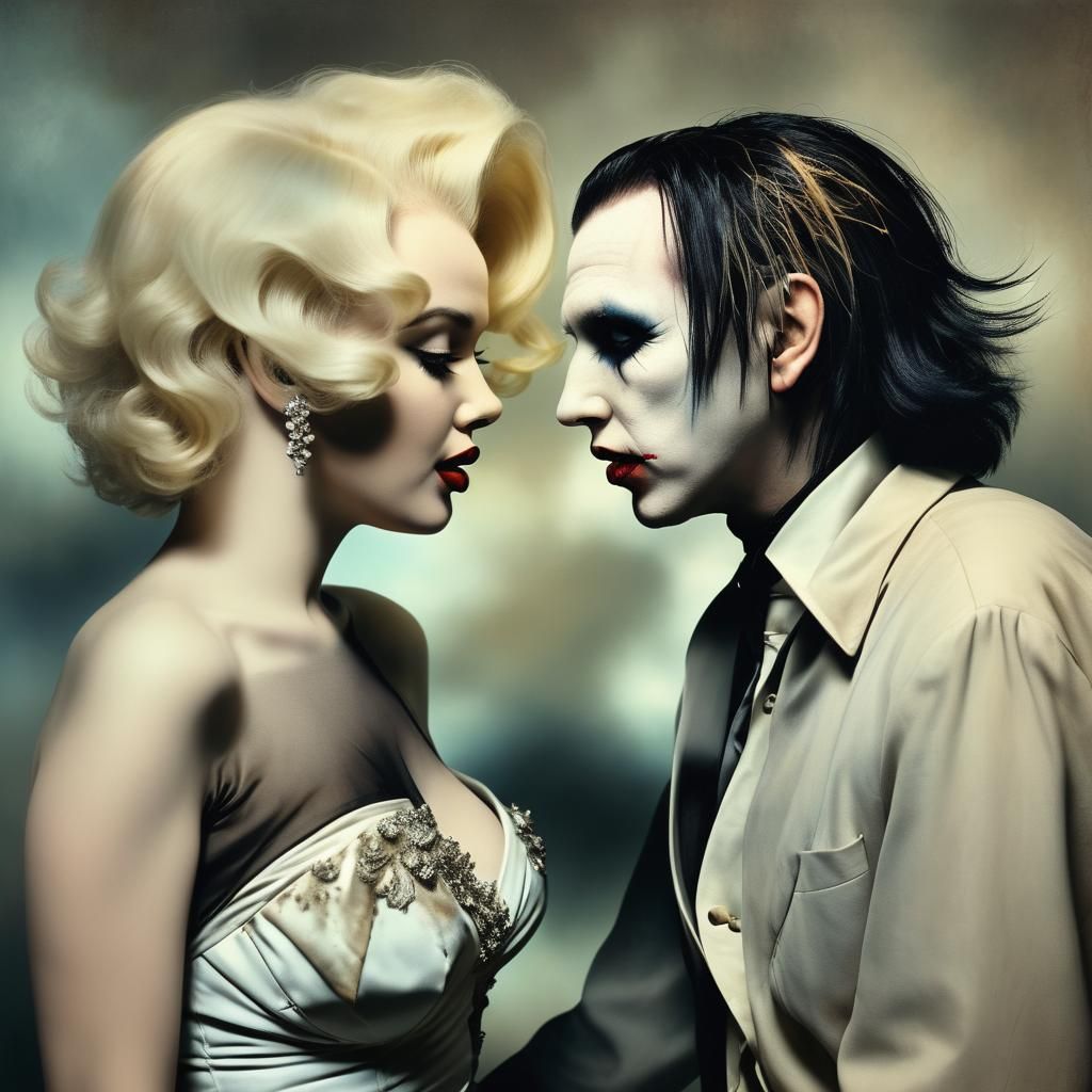 Vintage Photo of Two Icons in Shocking Detail