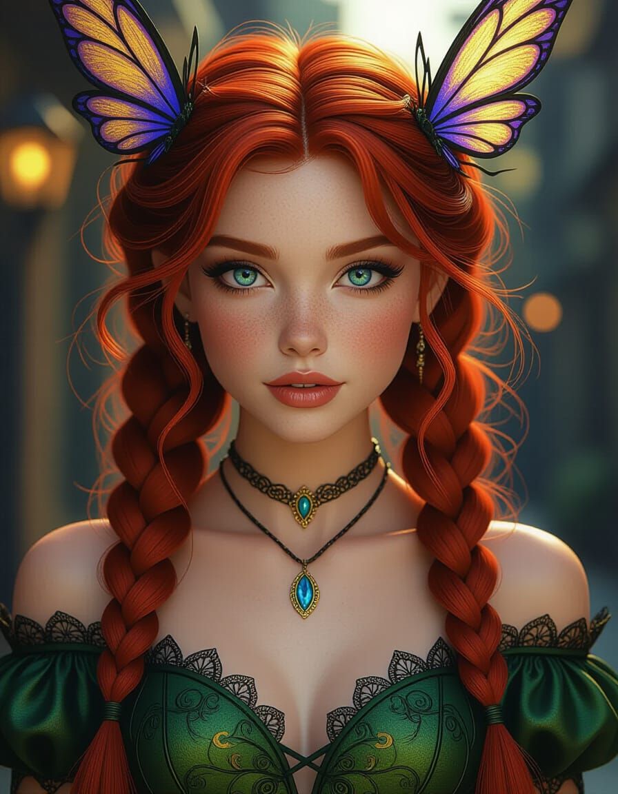 Tinkerbell Costume Concept Art with Dynamic Lighting