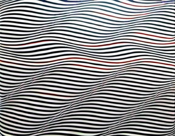 Streak 2 (1979) Bridget Riley optical illusion the lines move at different angles