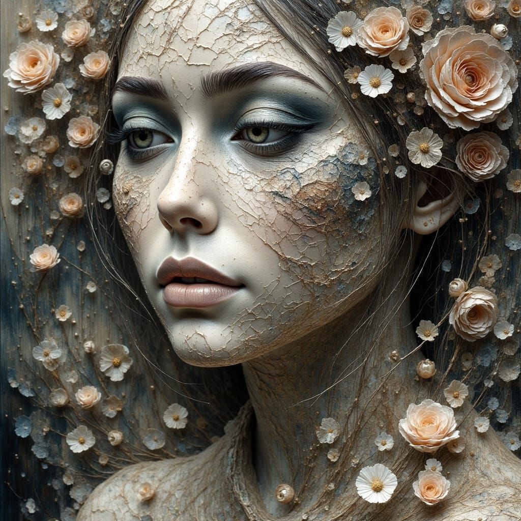 Ethereal Beauty in Monochromatic Harmony