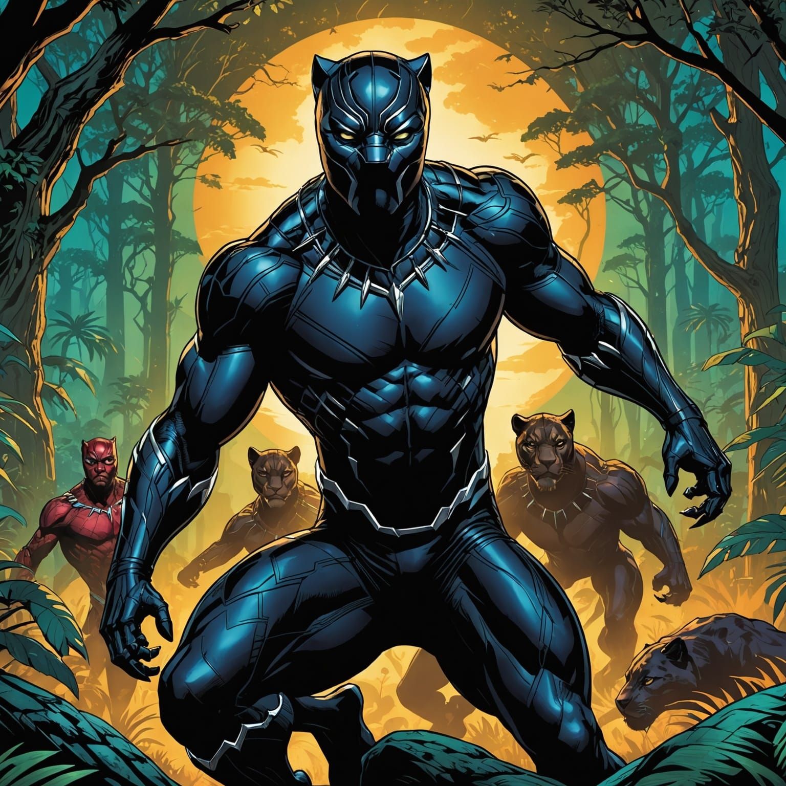 Black Panther in Cinematic Wildlife Photography Style