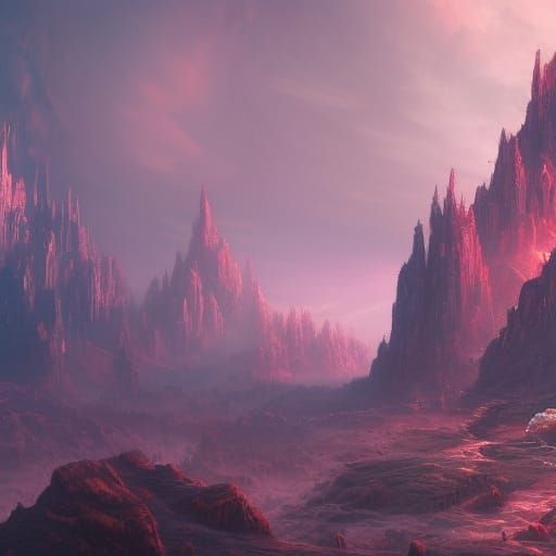 Fantastical Dreamscape in Detailed Matte Painting
