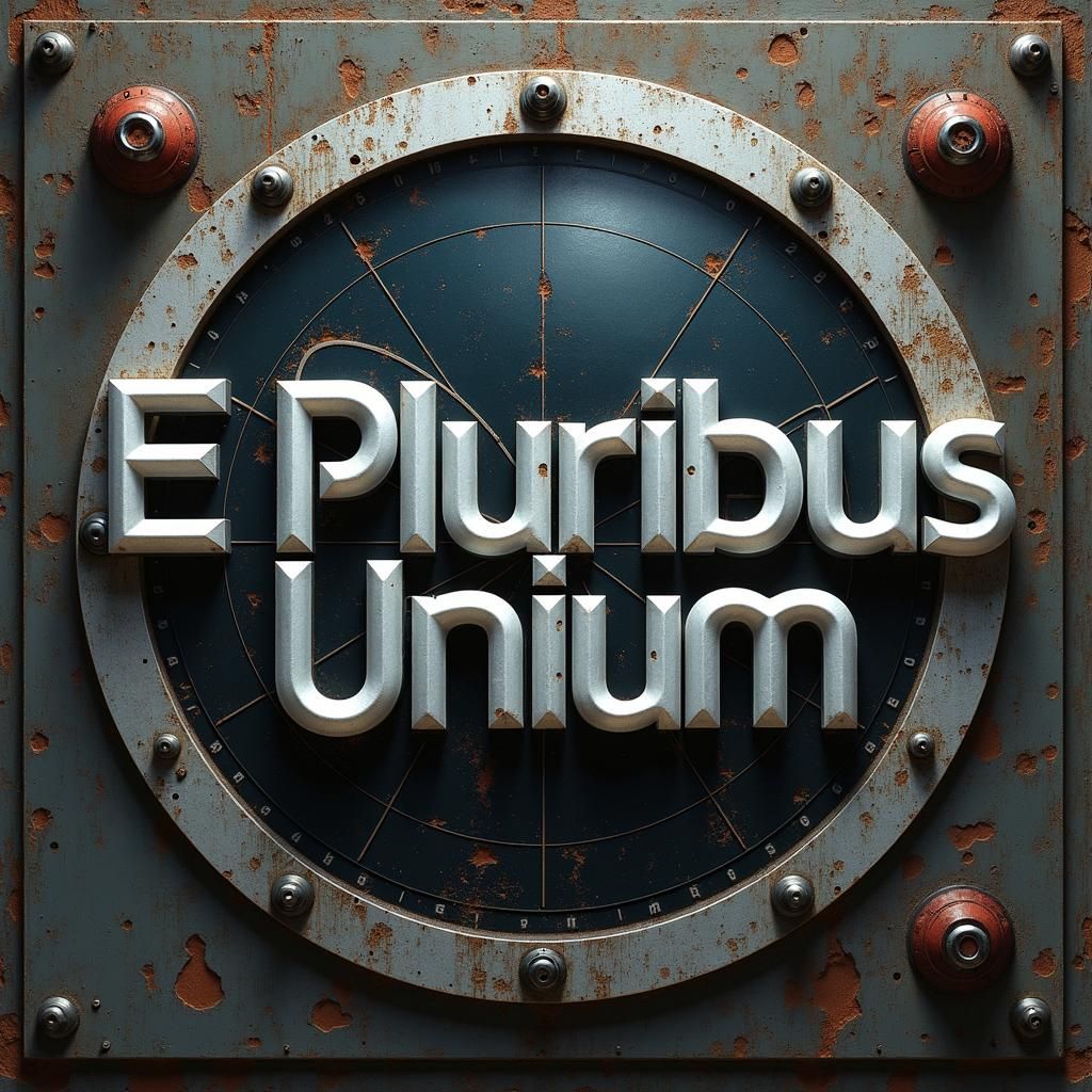 E Pluribus Unum in NASA Apollo Font