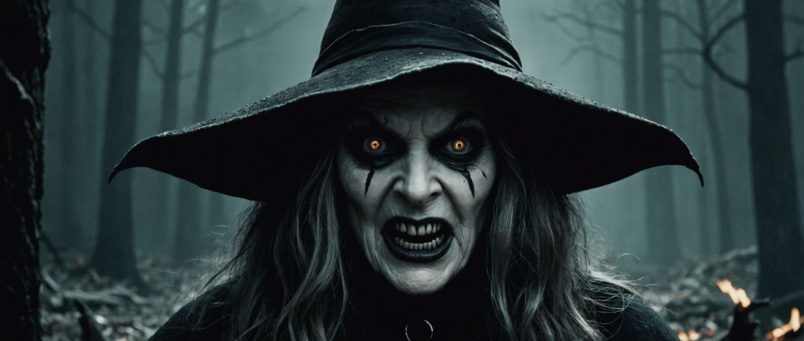 Evil Witch from Hell Horror Movie Poster