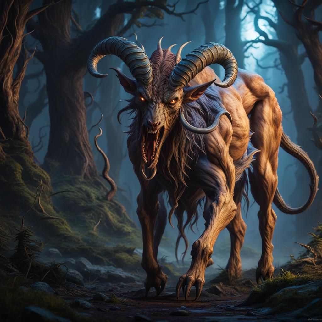 Eldritch Wendigo: A Gothic Horror Creature