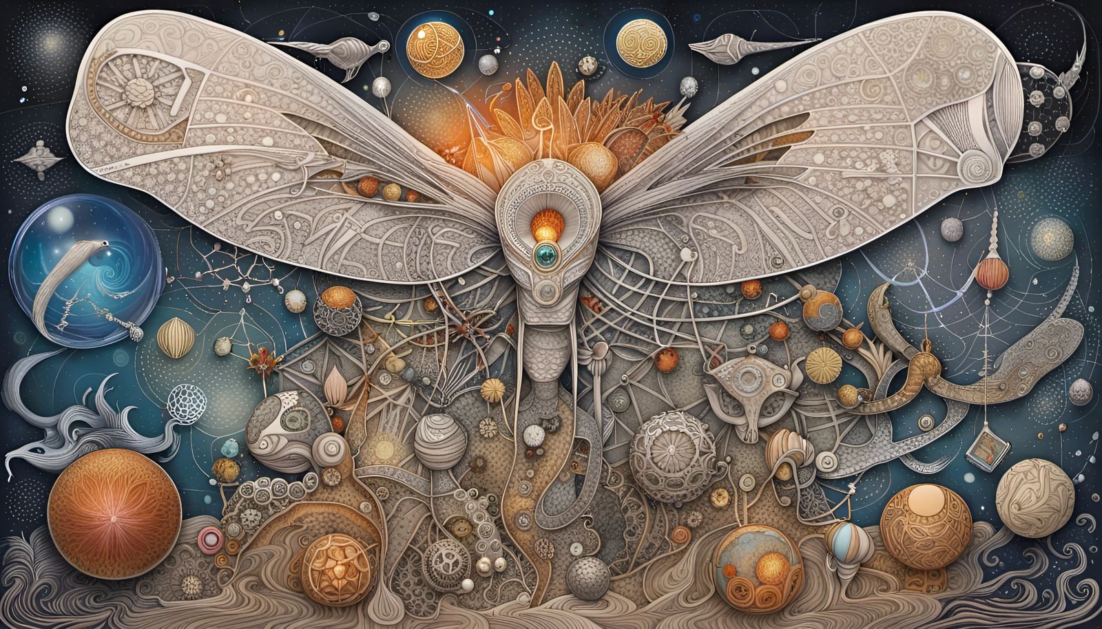 Geometric Crystalline Structures with Rune Etchings