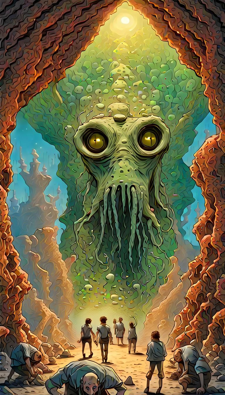Cosmic Horror Horde Emerges: Moebius-Inspired Art