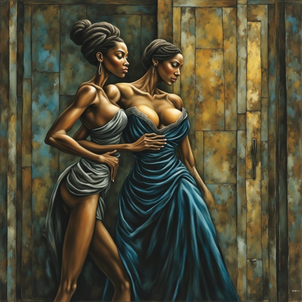 Idealized Woman in Art Nouveau Tonalist Style