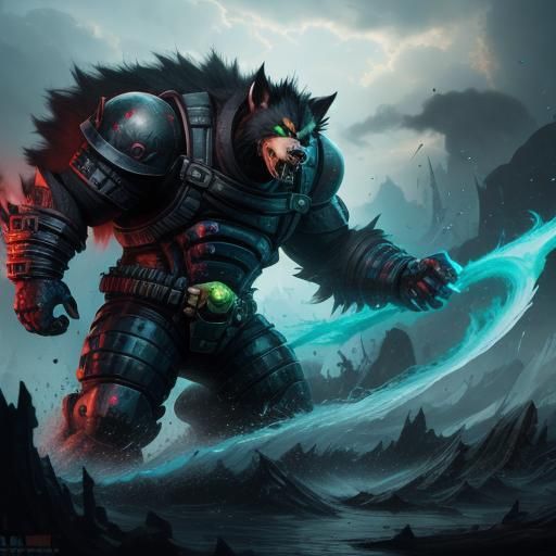 Toxic Juggernaut: Fantastical Creature in Digital Painting