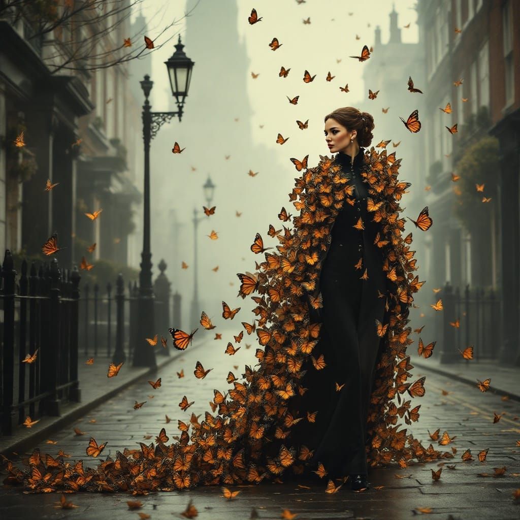 The cloak is made entirely from Monark Butterflies: A cloak ...