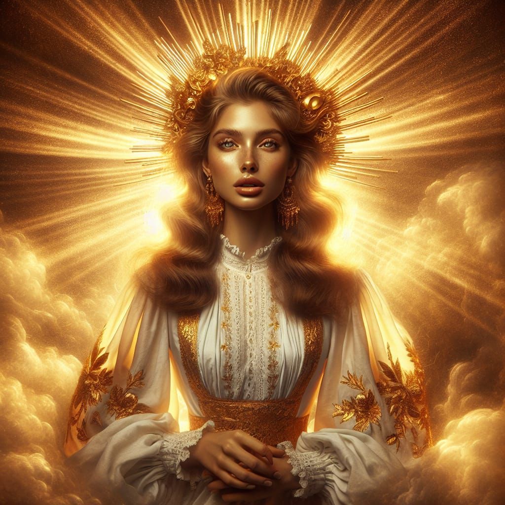 Eki: Basque Sun Goddess in Digital Matte Painting