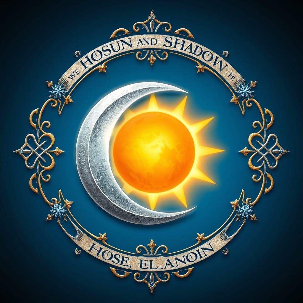 Majestic Snow Elf Heraldic Emblem House Elanoin Regality and...