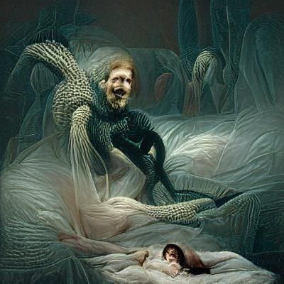 Surreal Hunger Games Scene in Doré Style