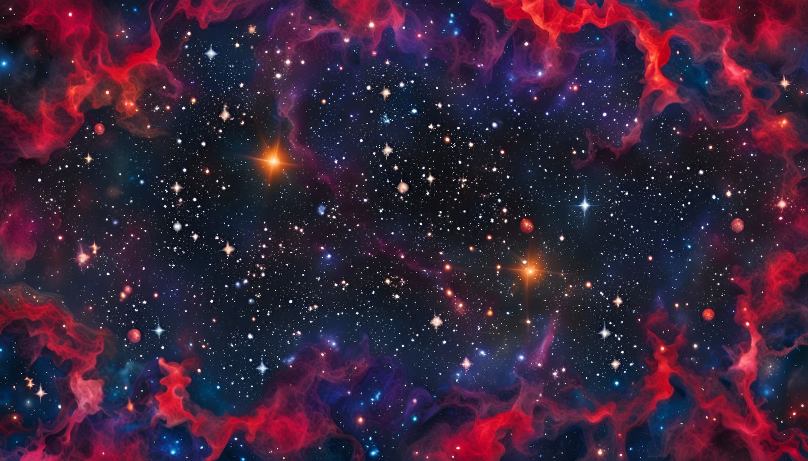 Vibrant Universe Depiction