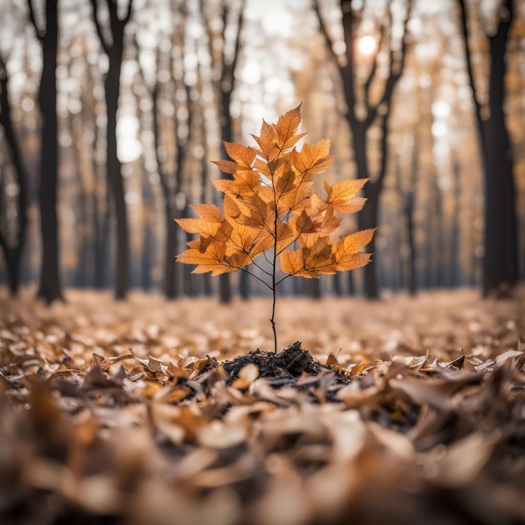 Lonely Sapling Endures