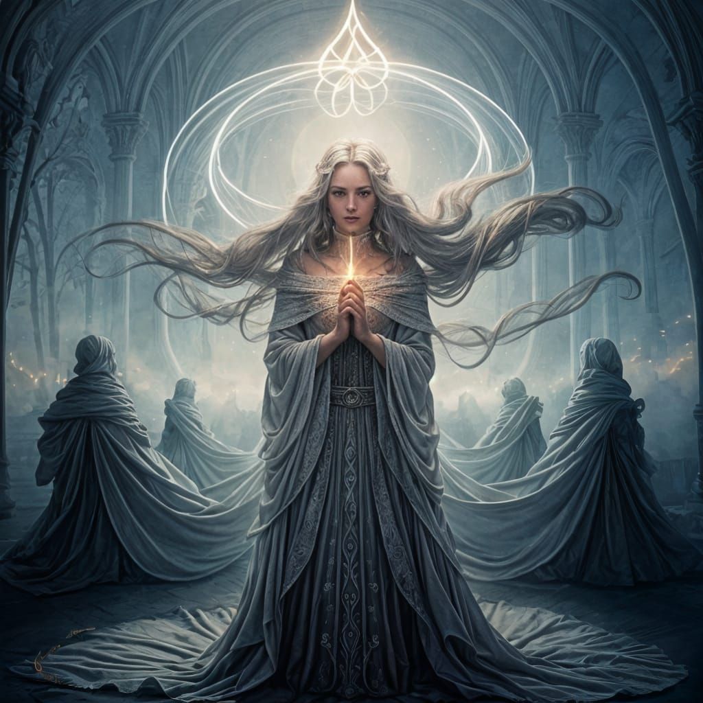 Radiant Portrait of a Light Cleric