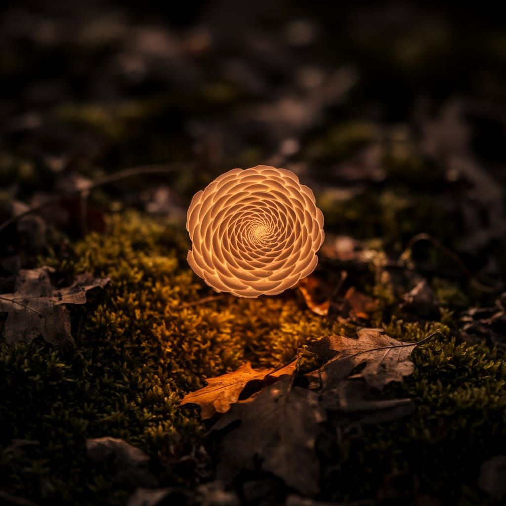 Surreal Flower Blooms in Mystical Forest