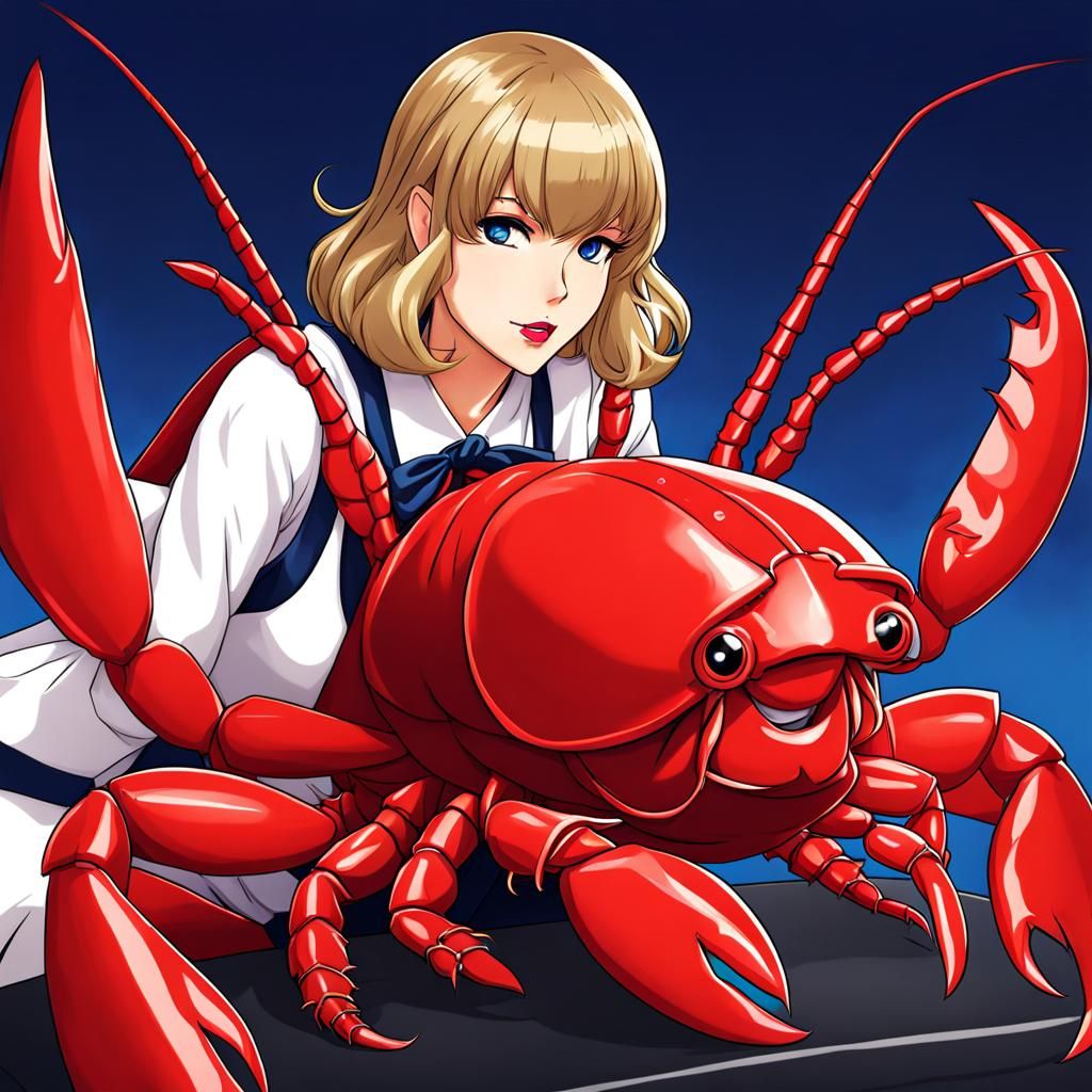 Lobster Cosplay in Anime Style