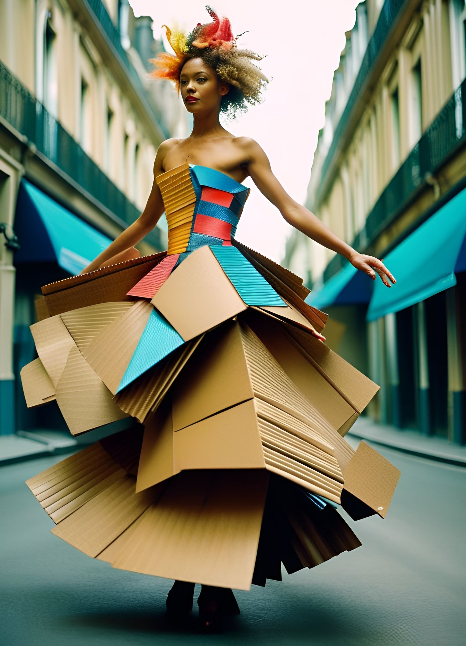 Cardboard Box Dress