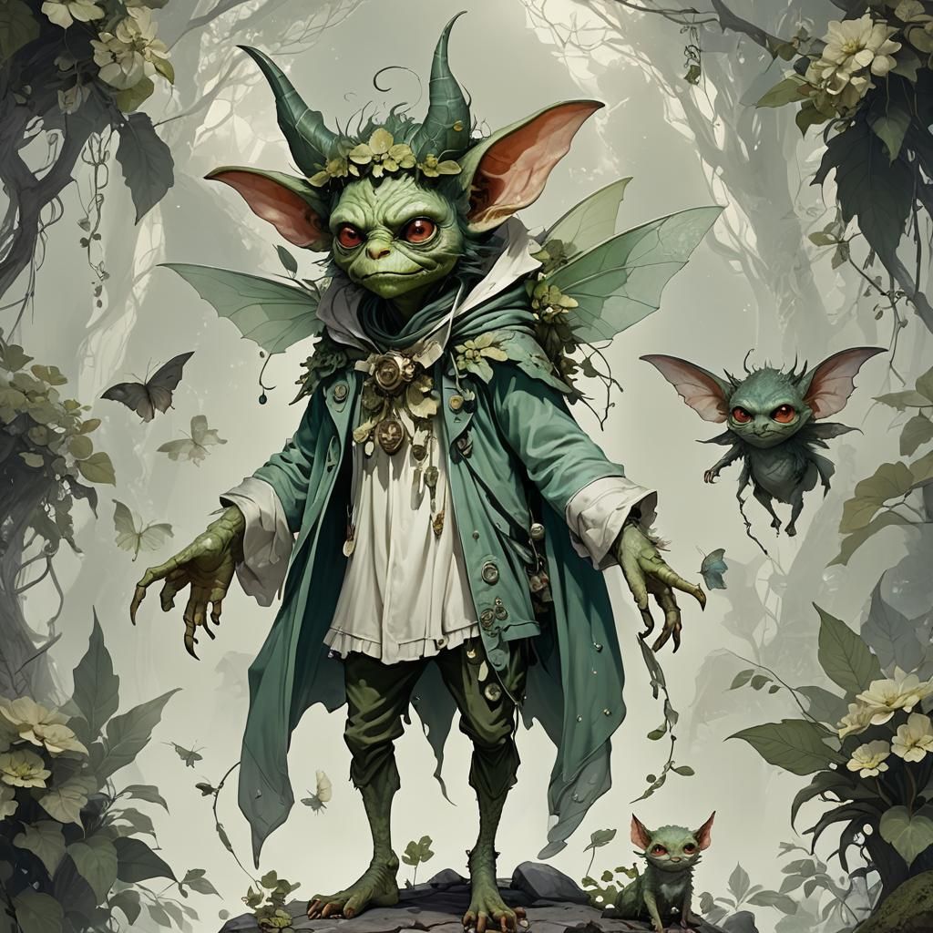 Ethereal Fashion Gremlin AI Image