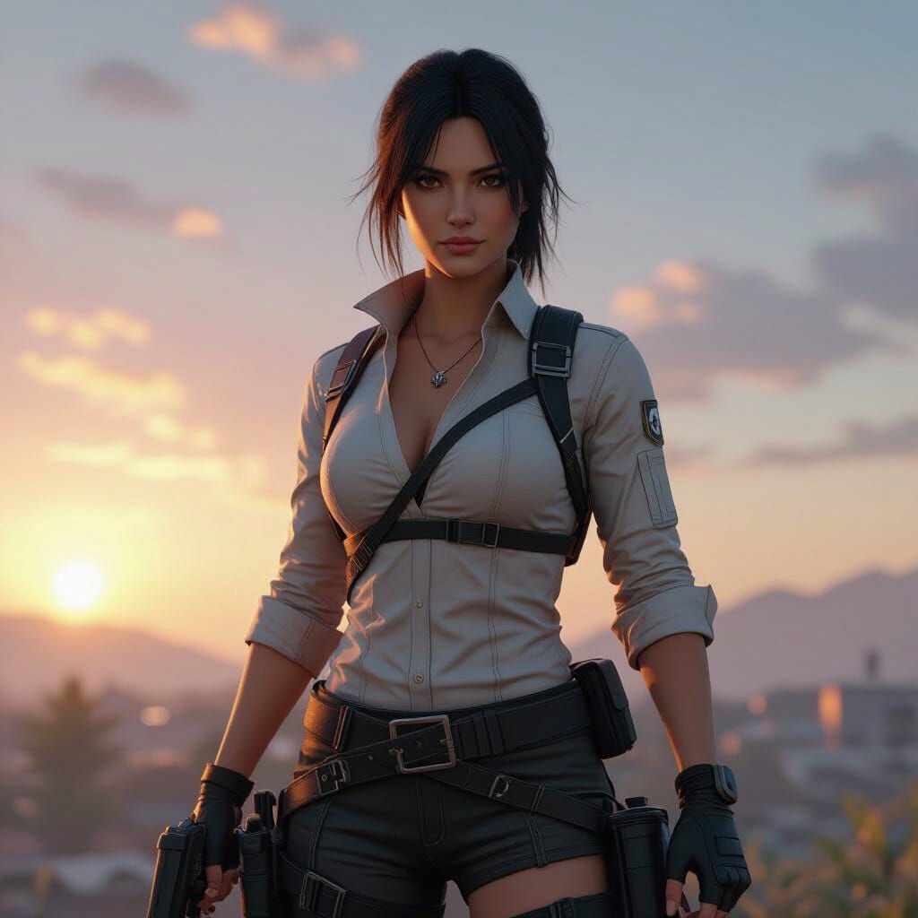 Epic 3D Game Scene Rendered in Unreal Engine