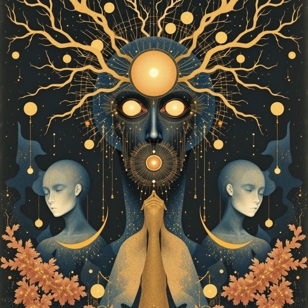 Occultism, Quintessence, Silkprint <lora:Giftamagafter:1.0>