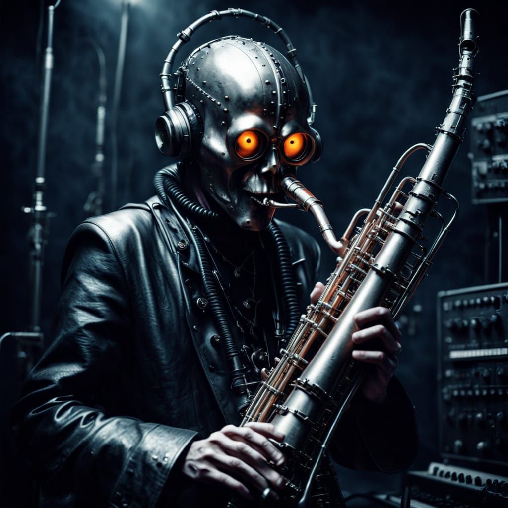 Extraterrestrial musician plays the classical instrument of ...