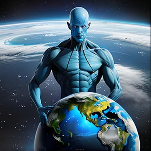 Dr. Manhattan Disassembles Planet Earth