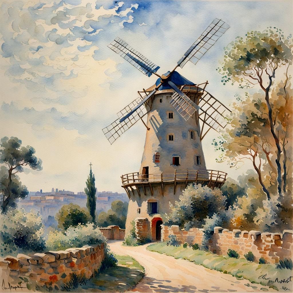 Alphonse Daudet's windmill in Fontvieille