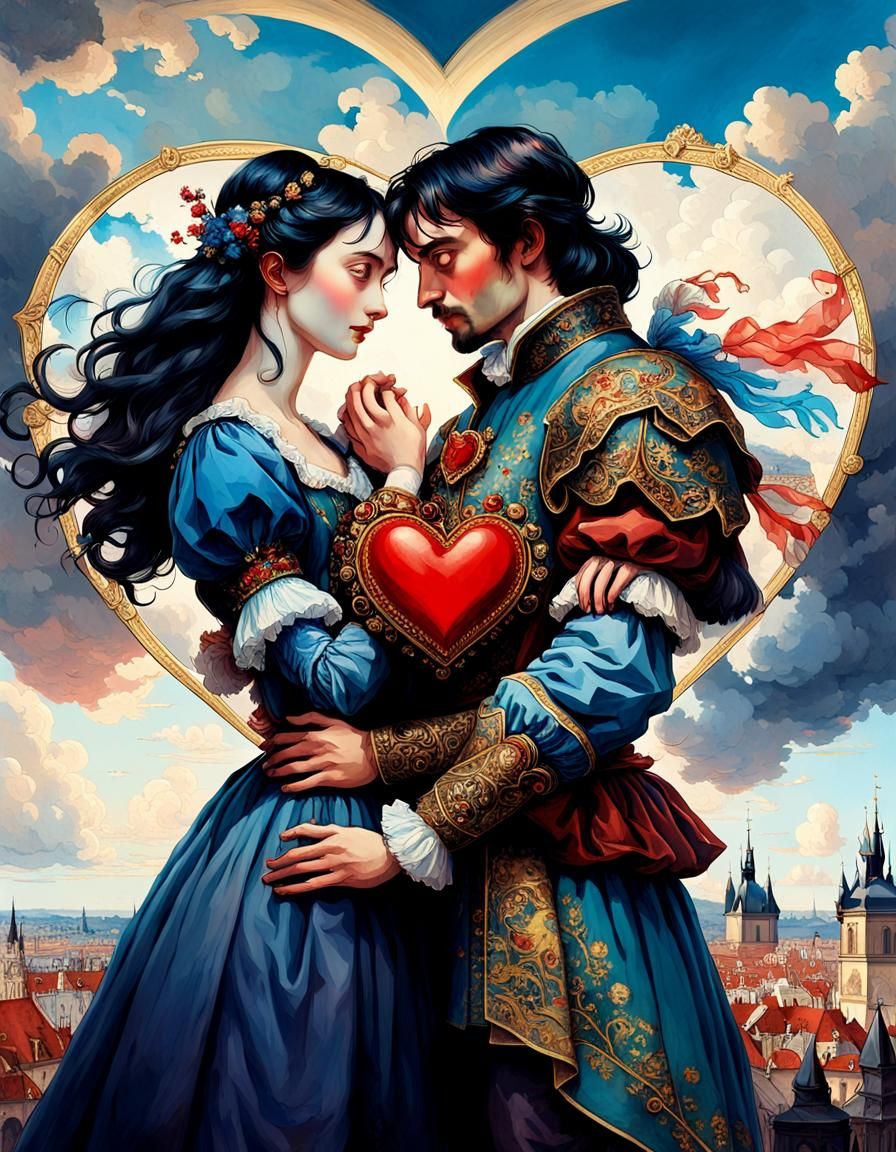 Heart Embrace in Prague: A Baroque Fantasy