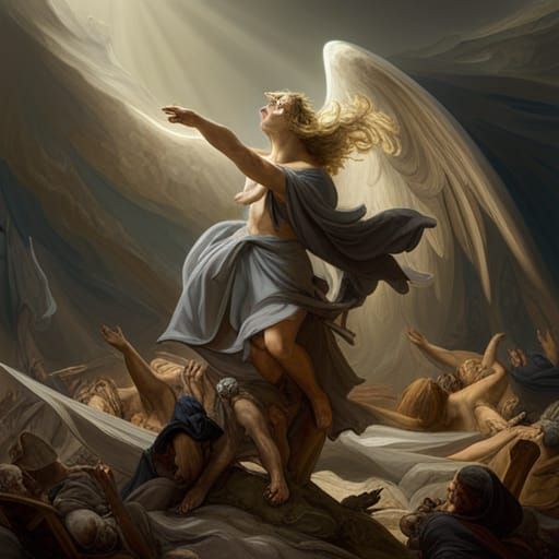 Michael Casts Out Rebel Angels in Baroque Style