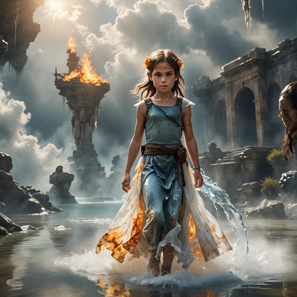 Lara Croft descendant of Reya the storm goddess.