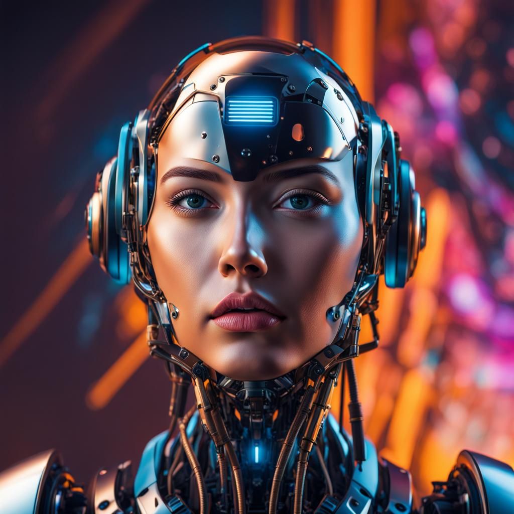 Hyperrealistic AI-Human Face Reflecting Emotions