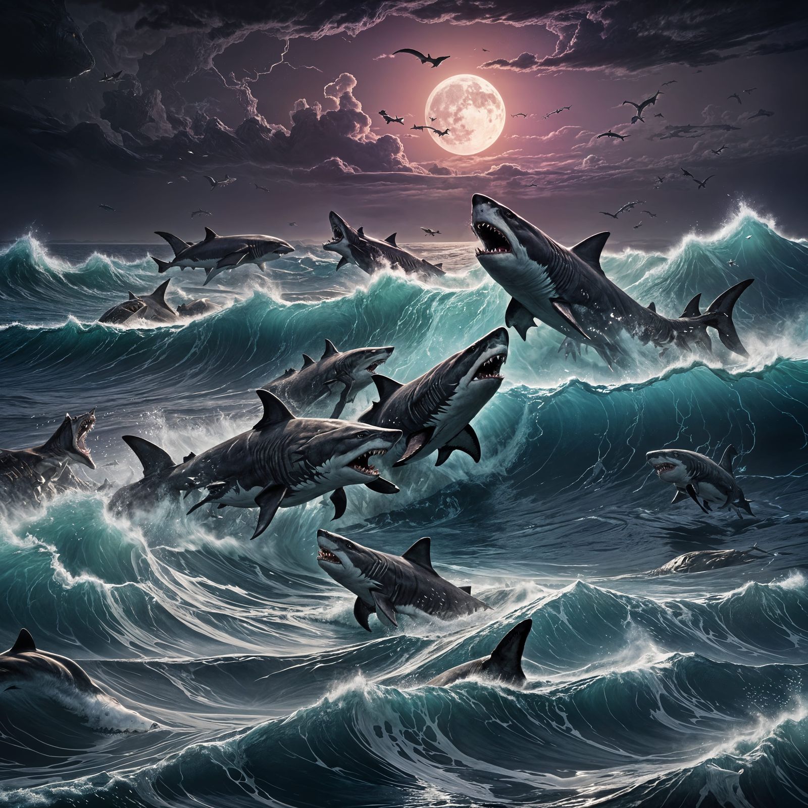 Epic Wolf Pack Versus Shark Pack Battle