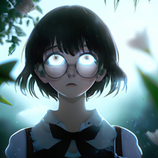 Vampire Girl in Anime Key Visual Style