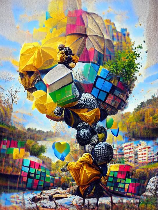 🎥 I follow the river and make my way through the verdant valley. Bright, Yellow Smiley Face Balloons Rise and fill the ...