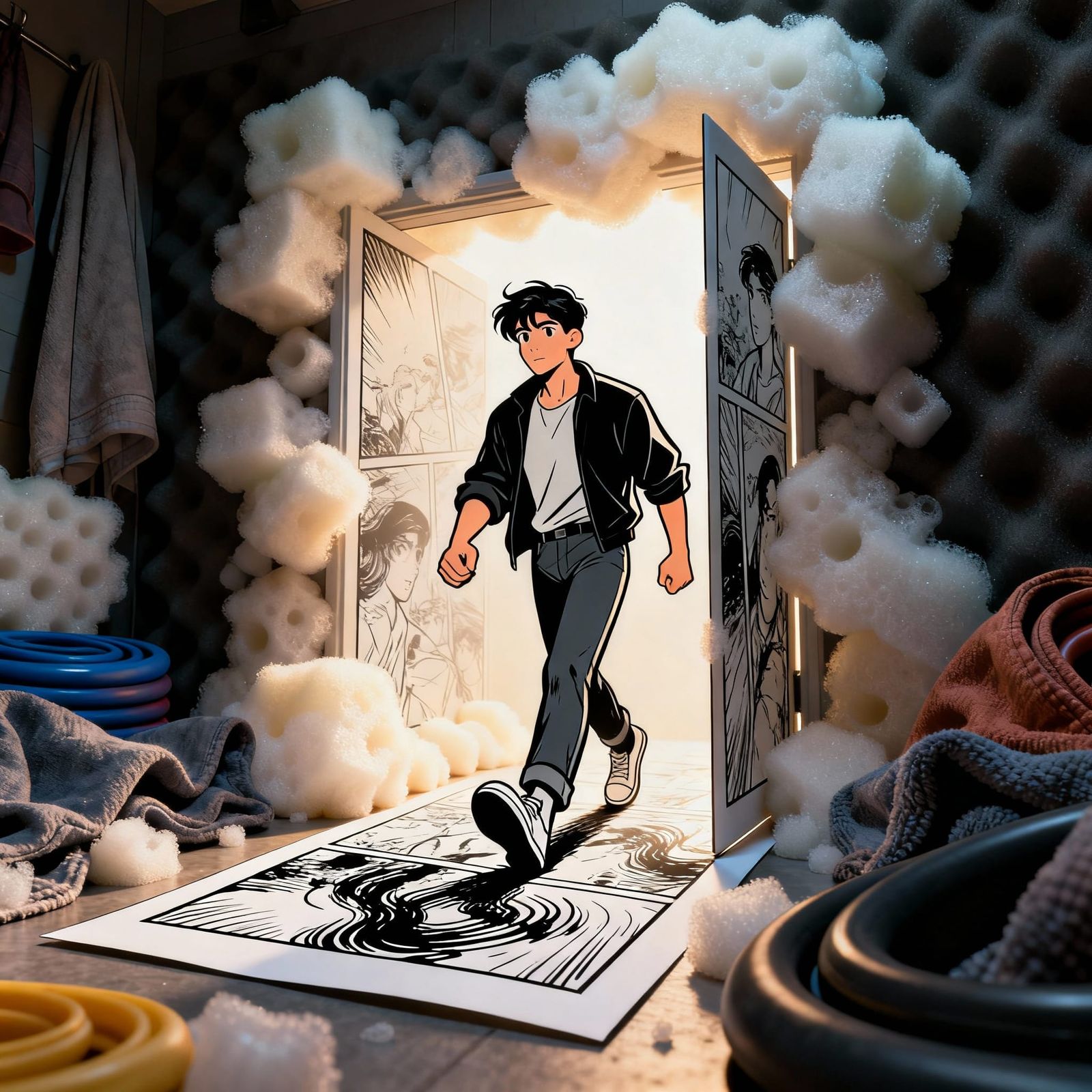 Comic Character Steps From 2D Panel to 3D World