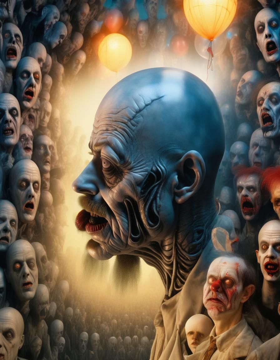 Surreal Father Figure in Hyperrealistic 3D