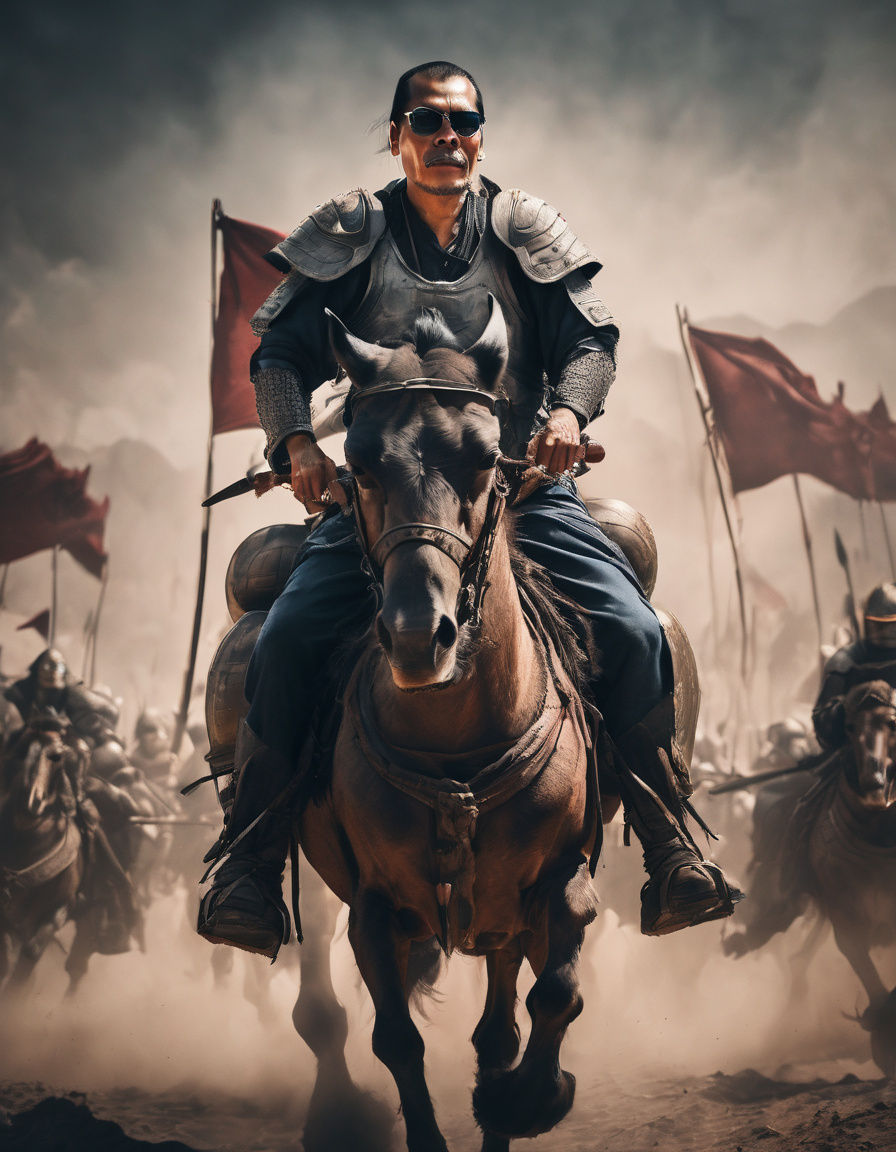 Spartan Warrior Leads Army in Cinematic Glory