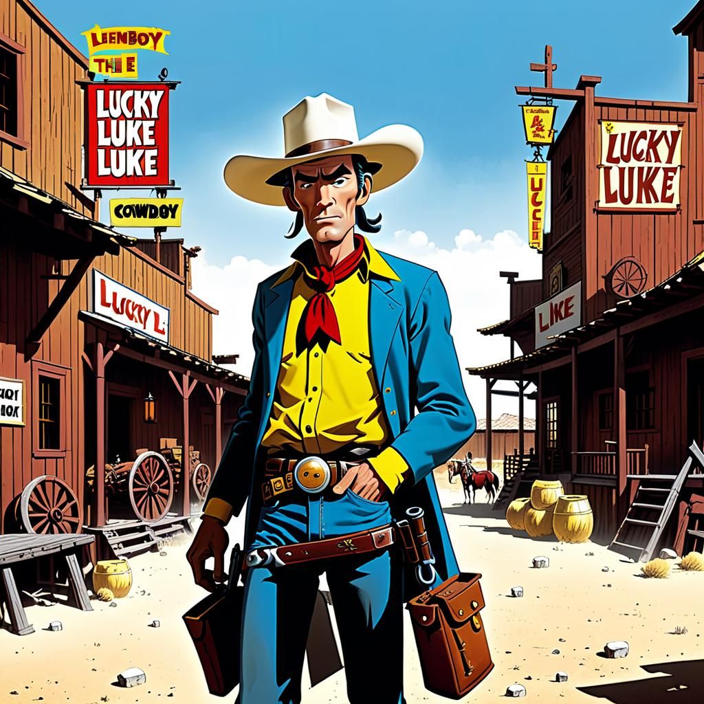 Lucky Luke: The Cowboy in Digital Art
