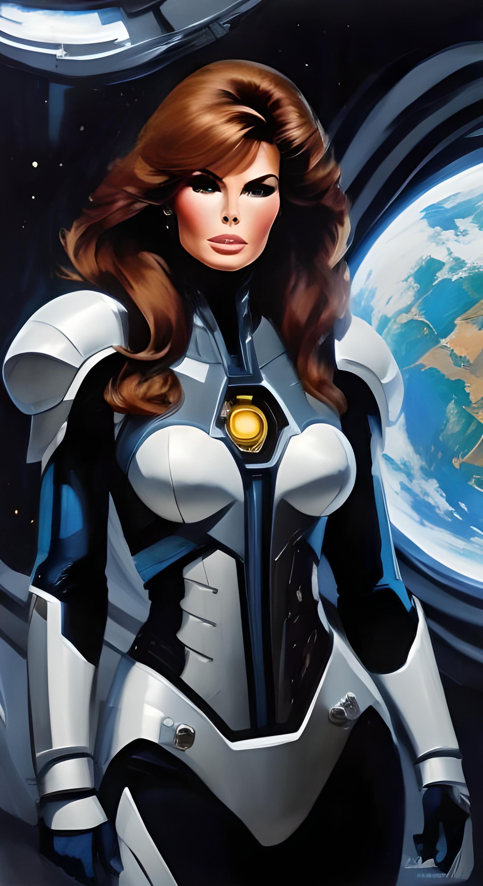 Ethereal Cybernetic Raquel Welch as Space Centurion