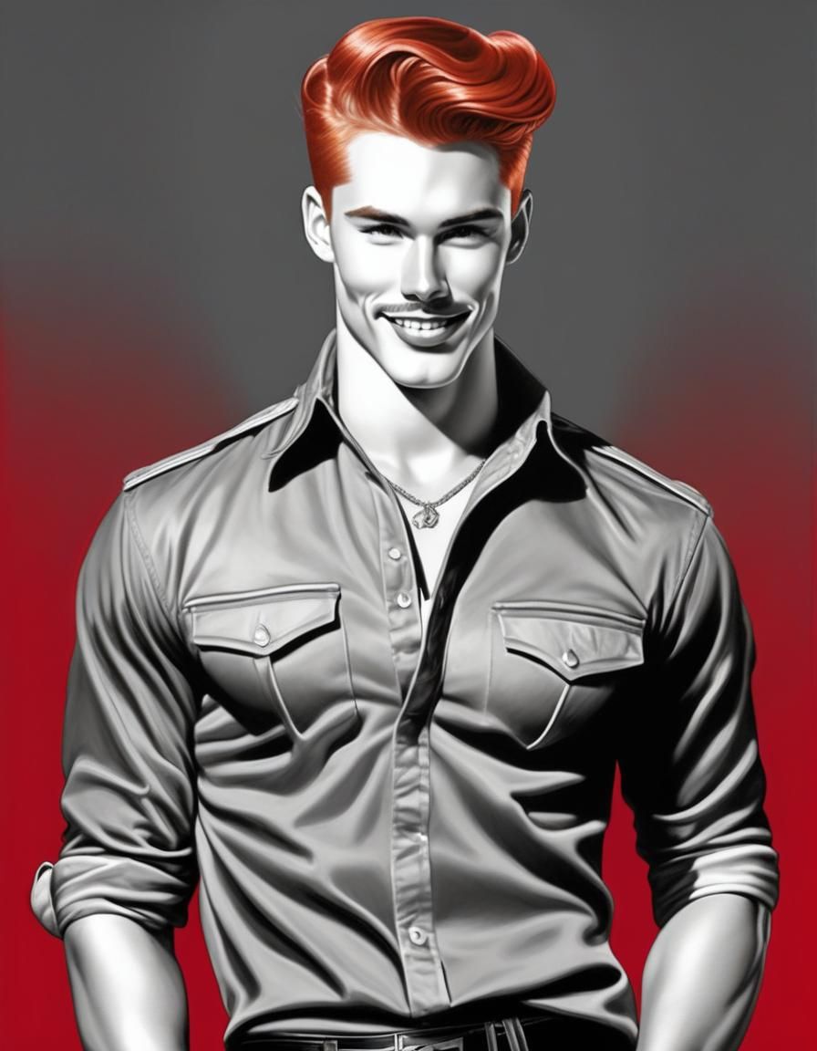 Smiling Redhead (Selective Color) 240621C