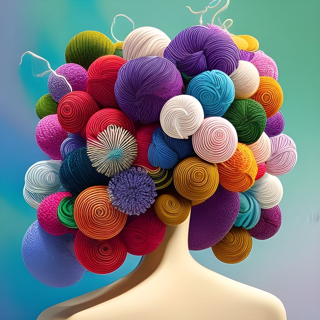 Yarn Marionettes in Surreal Abstract Art