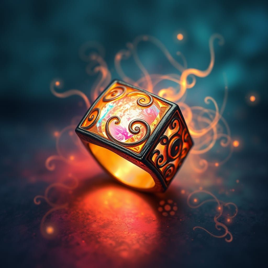 Ethereal Ring in a Dance of Light and Energy